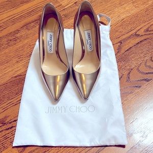 Jimmy Choo Romy 100 Mirrored Pumps